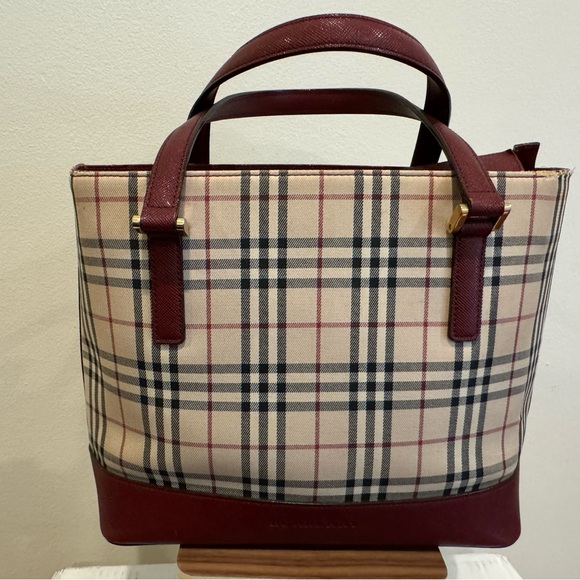 Authentic Vintage Burberry Handbag Bag Tote - Picture 16 of 16